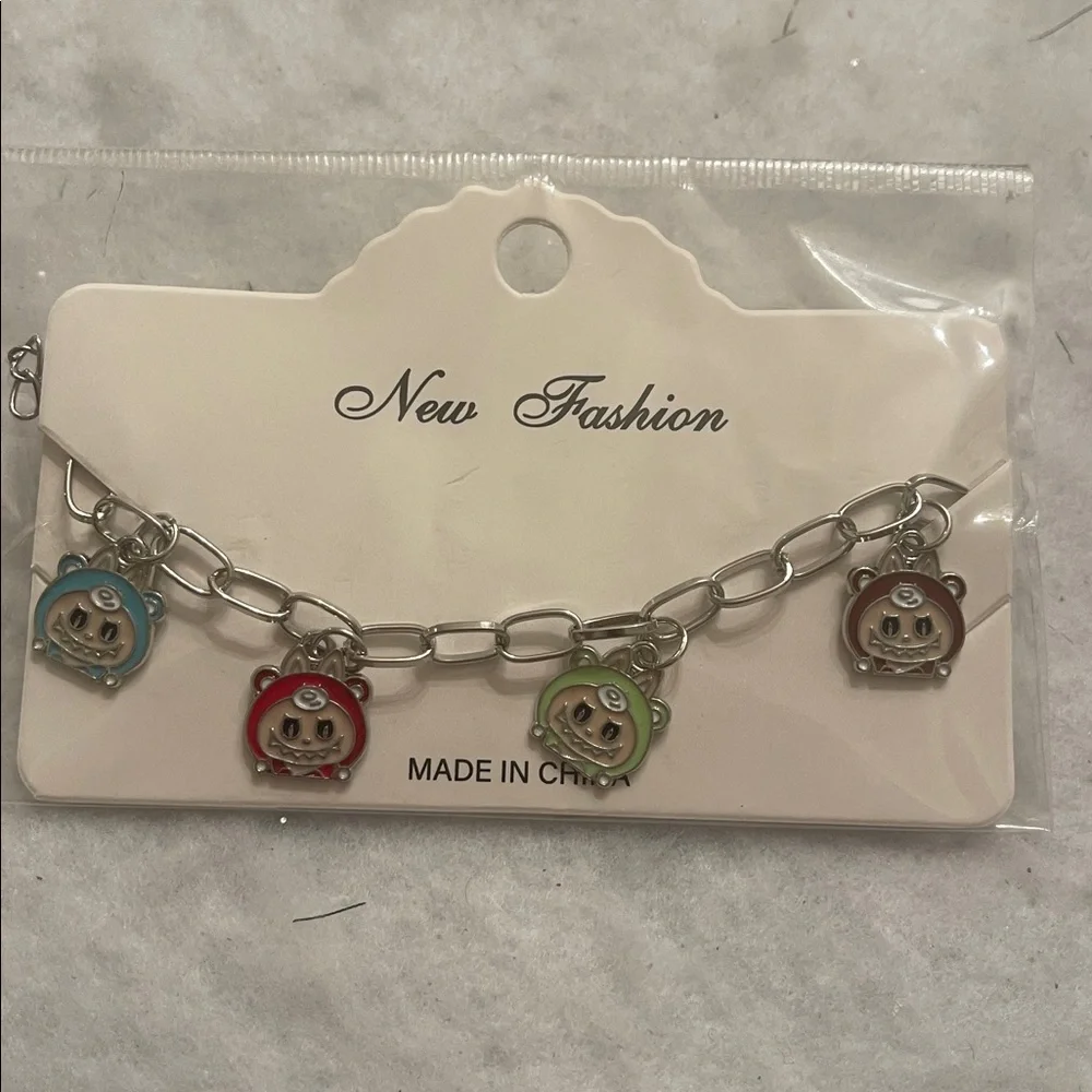 Cute Labubu monsters cartoon Animal Charm Bracelet new